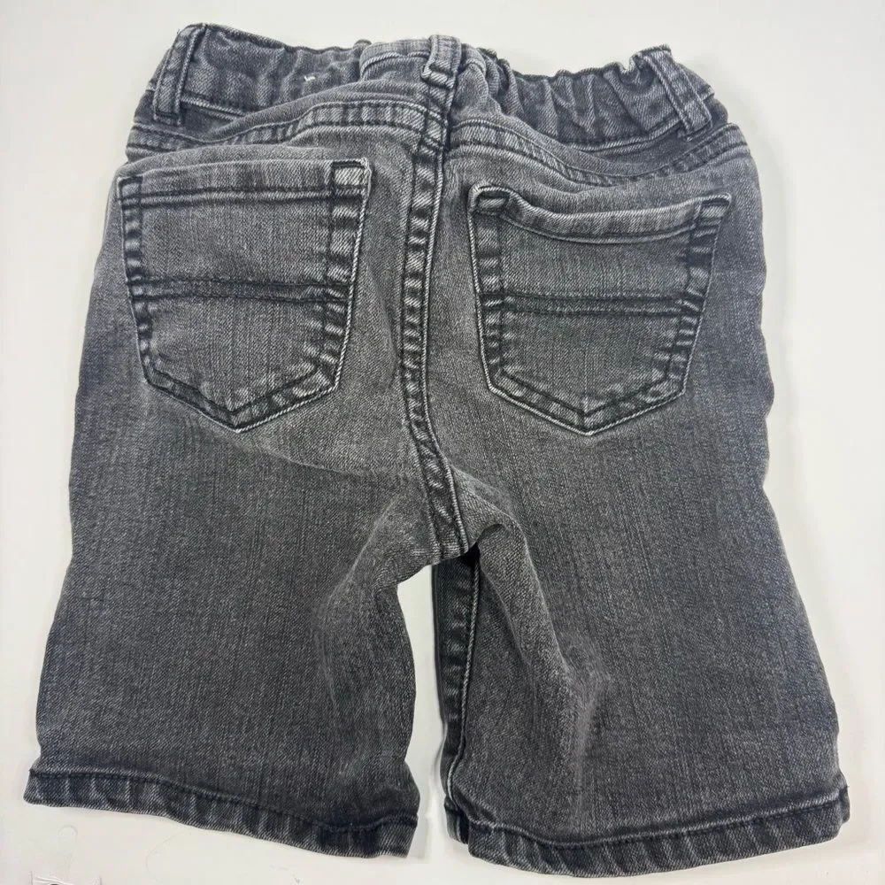 The children’s place size 4t black gray denim shorts